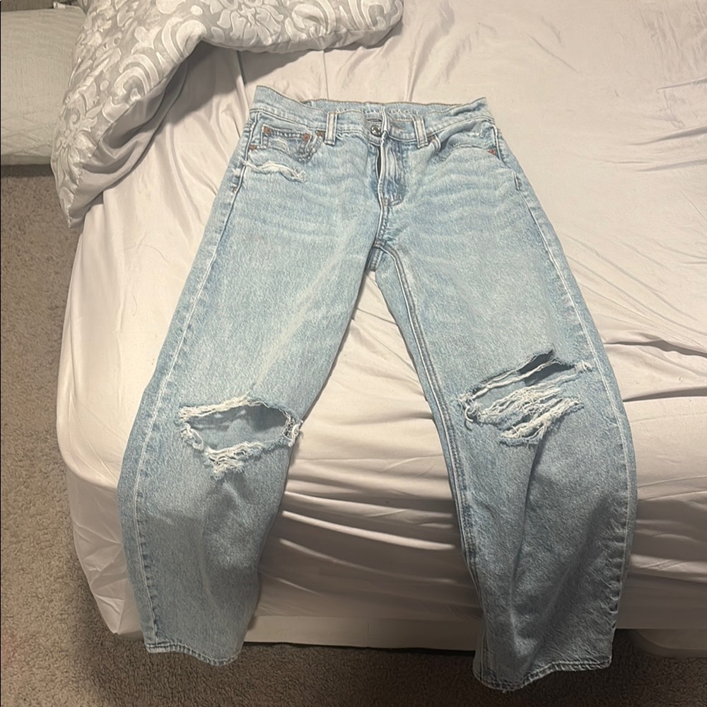 Light Blue Distressed Jeans